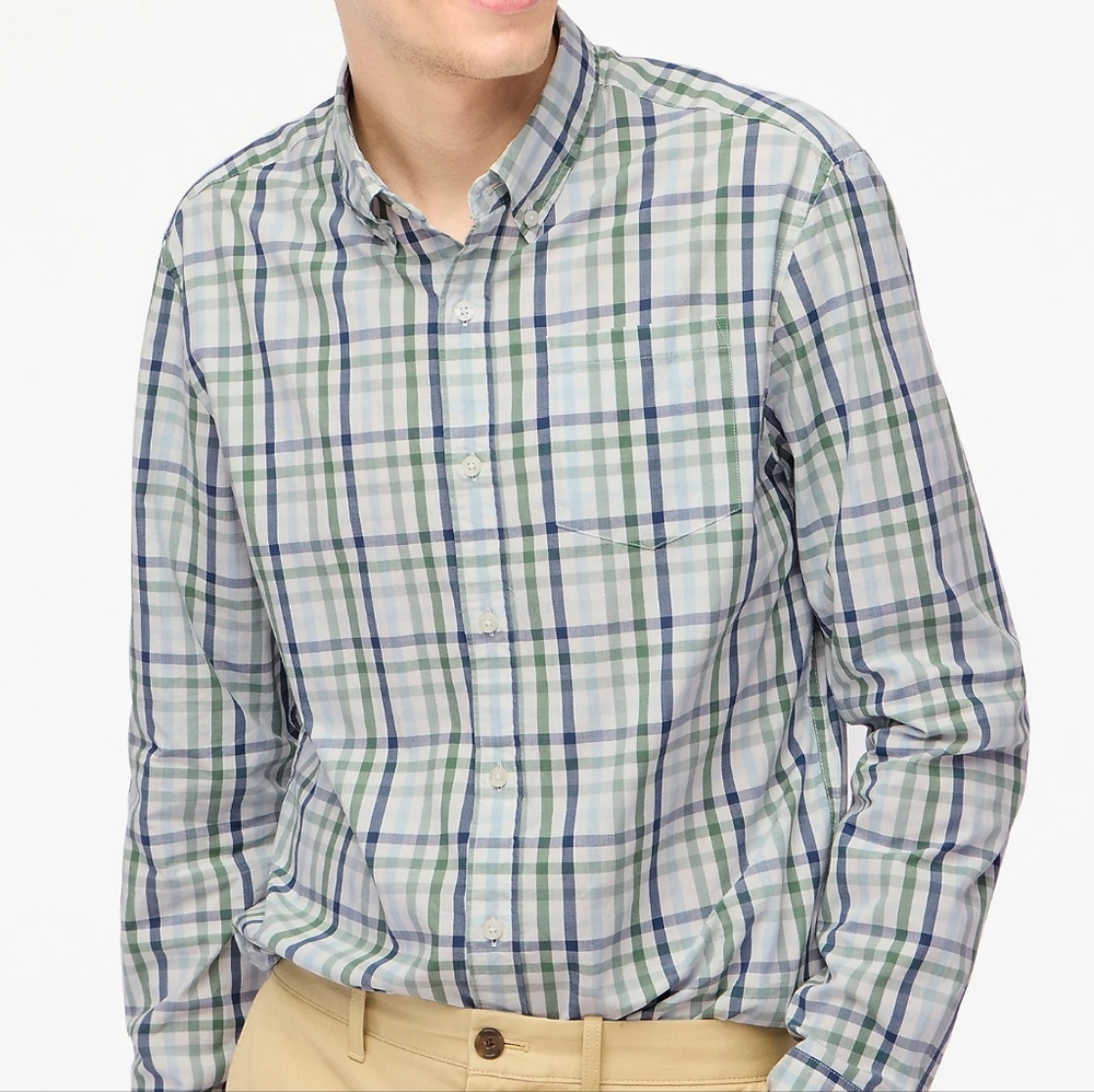 J. Crew Men's Flex Casual Long Sleeve Shirt New Size Medium